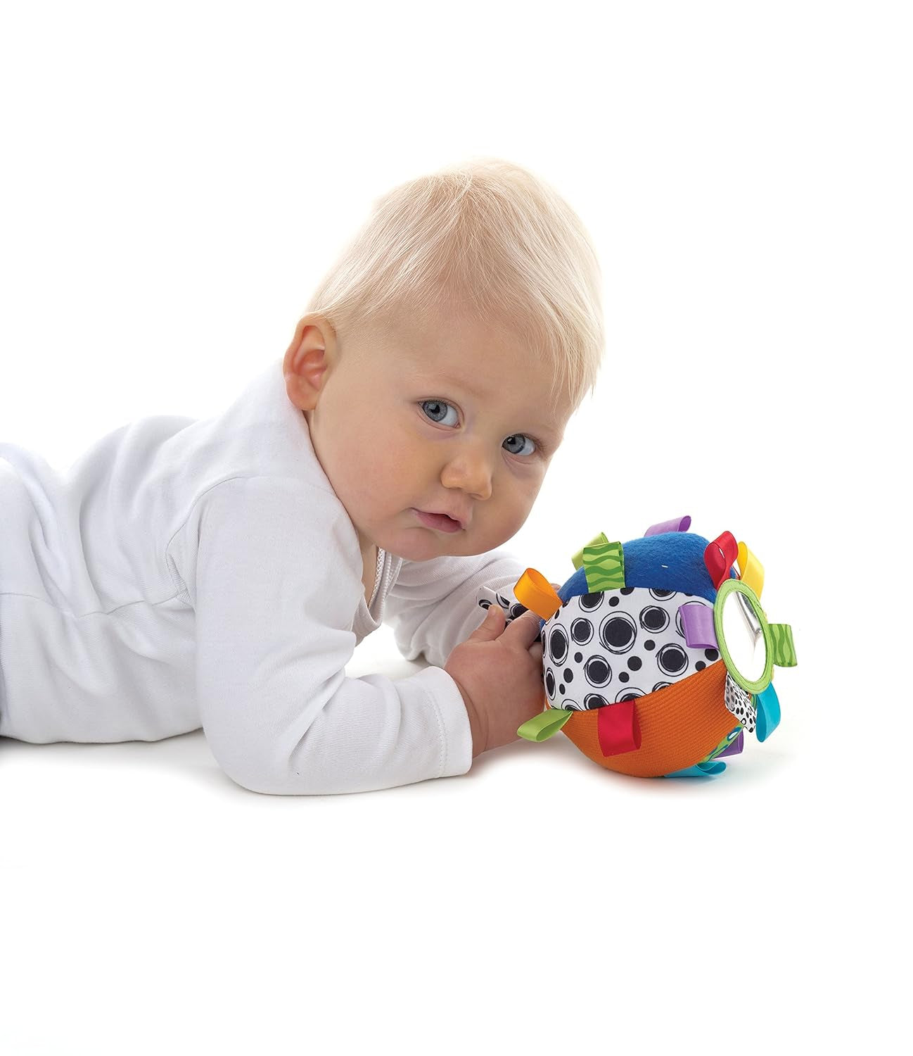 Kick & Play Loopy Loops Ball - Interactive Sensory Development Toy for Babies 3+ Months - Boosts Touch, Movement Skills - Crawling Baby Toy