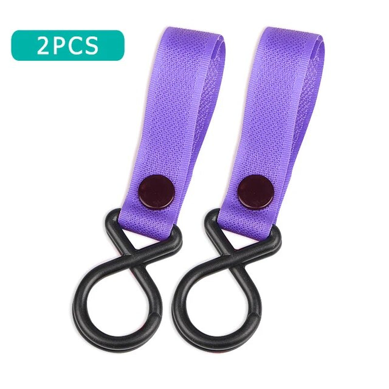 2Pcs Sturdy Stroller Accessory Hooks Wheelchair Stroller Pram Bag Hook Baby Strollers Shopping Bag Clip Stroller Accessories