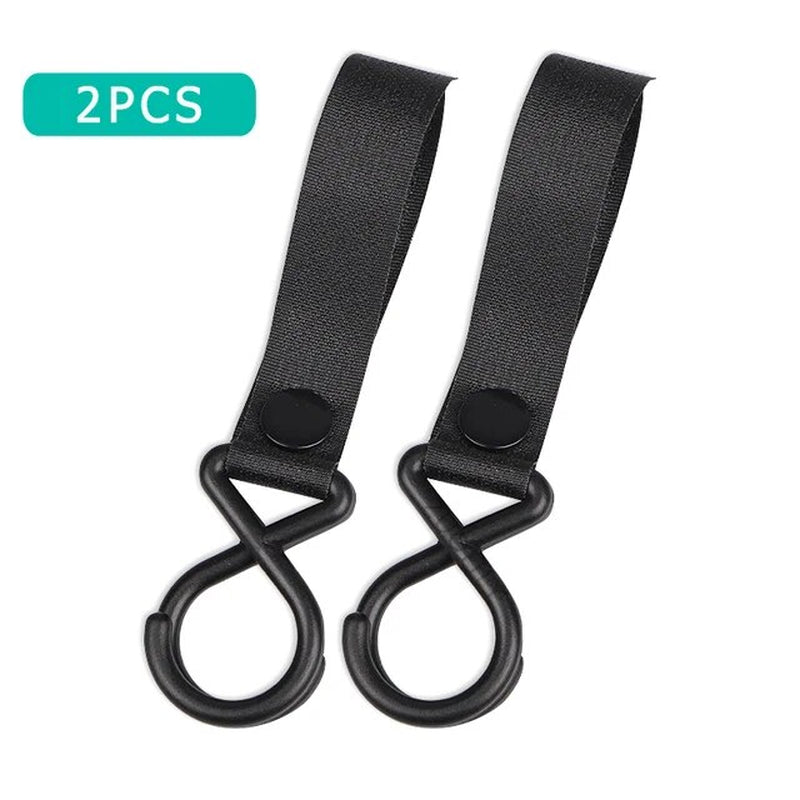 2Pcs Sturdy Stroller Accessory Hooks Wheelchair Stroller Pram Bag Hook Baby Strollers Shopping Bag Clip Stroller Accessories