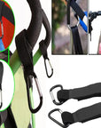 4/2Pcs Black Stroller Hooks Wheelchair Stroller Pram Carriage Bag Hanger Hook Shopping Bag Clip Convenient Stroller Accessory