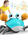 Crawling Crab Toy, Infant Tummy Time Baby Toys, Fun Interactive Dancing Walking Moving Toy Babies Sensory Induction Crabs with Music, Baby Toys 0-6 to 12-18 Months Boys Girls Toddler Birthday Gifts