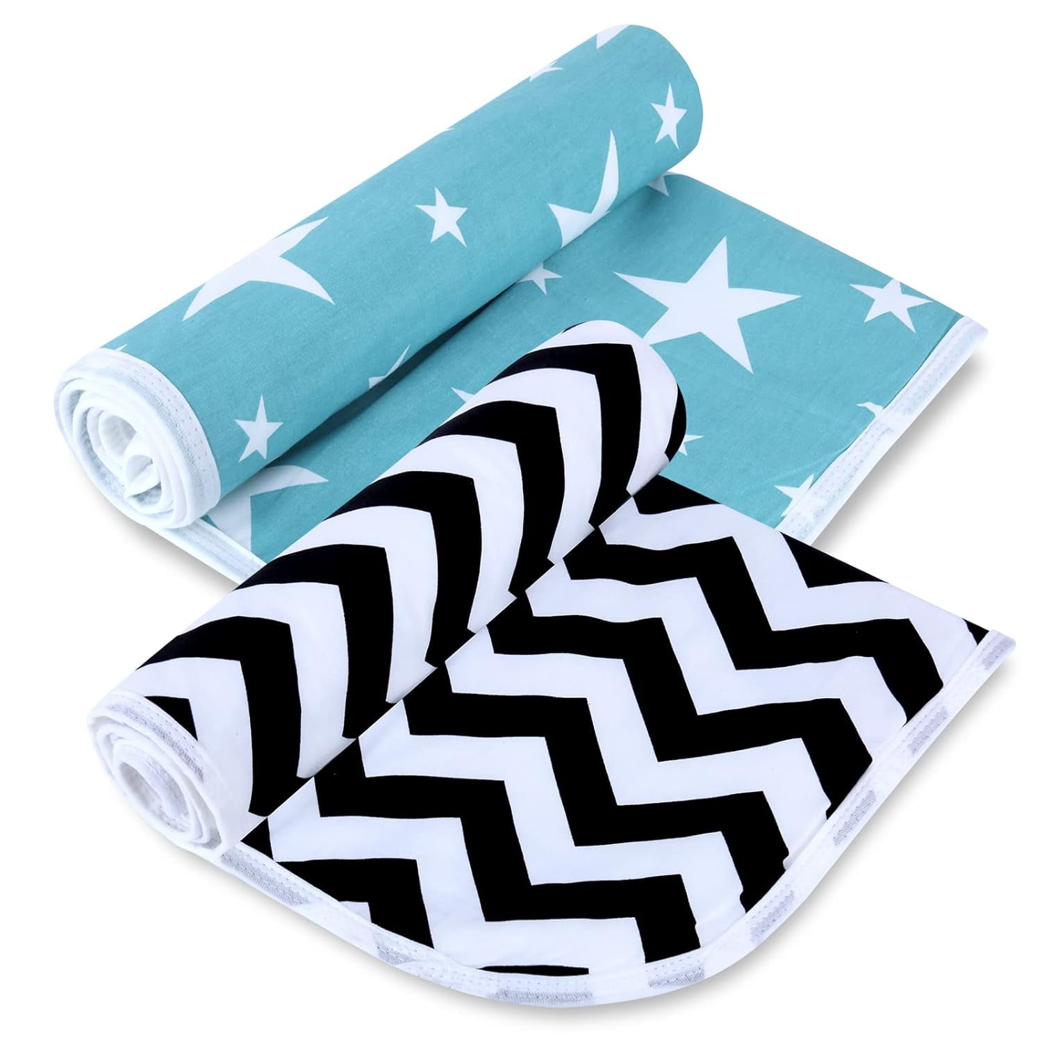 Changing Pad Liners, Portable Diaper Changing Pad, Baby Changing Pad Foldable Absorbent Diaper Changing Mat for Baby Boys Girls, 3 Layers Washable Incontinence Underpads for Patient 24''X30''(2Pcs)