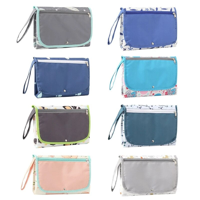 2022 New Portable Baby Changing Mat Infant Multifunction Diaper Changing Pad Storage Bag