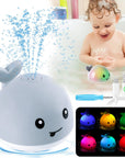 Baby Bath Toys Gifts, Christmas Rechargeable Baby Toys Whale, Light up Bath Toys, Sprinkler Bathtub Toys for Toddlers Infant Kids Boys Girls, Spray Water Bath Toy, Pool Bathroom Baby Toy