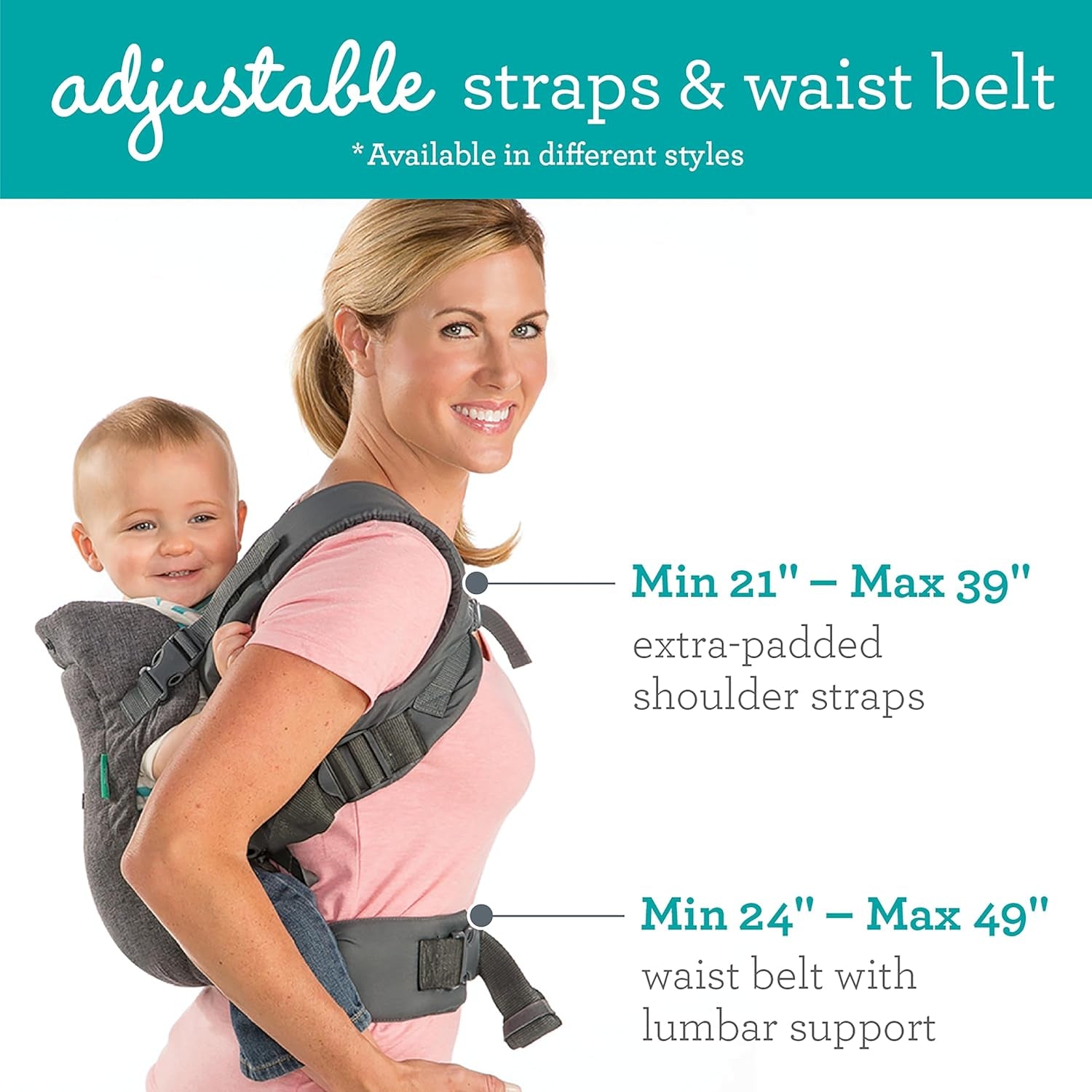 Flip Advanced 4-In-1 Carrier - Ergonomic, Convertible, Face-In and Face-Out Front and Back Carry for Newborns and Older Babies 8-32 Lbs